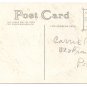 Horseshoe Deer Gold Moire Embossed Vintage Christmas Postcard