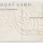 Horseshoe Holly Light Glitter Embossed Vintage Christmas Postcard