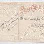 Horseshoe Cottage Embossed Gilt Vintage Christmas Postcard
