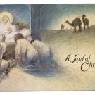 Madonna and Child Nativity Three Wise Men Vintage Christmas Postcard