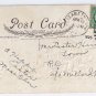 Whitney Lilies Bells Embossed Vintage Easter Postcard 1925