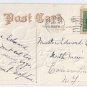 Basket of Eggs Gilt Embossed Vintage Easter Postcard 1920