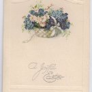 Basket of Flowers Embossed Vintage Easter Postcard Basket of Flowers Embossed Vintage Easter Postcard