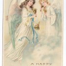 Angels Handbells Embossed Vintage Easter Postcard 1908