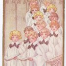 Choir Boys Arts & Crafts Vintage Easter Postcard 1913
