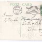 Birch Cross Embossed Gilt Vintage Easter Postcard 1922
