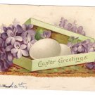 Box of Eggs and Flowers Vintage Easter Postcard 1907 Tuck