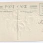 Flower Cross Embossed Silver Gilt Vintage Easter Postcard