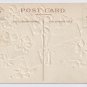 Cross Violets Embossed Silver Gilt Vintage Easter Postcard IAP