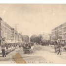 Bath NY Liberty Street Litho 1910 RPO Horse and Carriage
