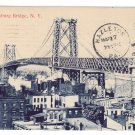 Williamsburg Bridge NY 1911 Vintage Postcard