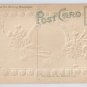 Embossed Tinseled To Mother From George Glitter Vintage Birthday Postcard