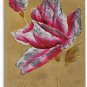 Embosssed Gold HP Rose Vintage Birthday Postcard