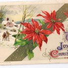 Winsch Poinsettias 1911 Vintage Christmas Postcard