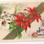 Winsch Poinsettias 1911 Vintage Christmas Postcard