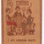 Vintage Leather Postcard Comic Concord NH I am Working Nights