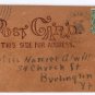 Vintage Leather Postcard Comic Concord NH I am Working Nights