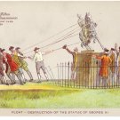 Hudson Fulton 1909 Float Destruction of Statue George III Official Card no. 31 Redfield Hudson Fulton 1909 Float Destruction of Statue George III Official Card no. 31 Redfield