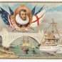 Tuck Hudson Fulton Celebration Memorial Bridge 1909 Embossed Patriotic Postcard