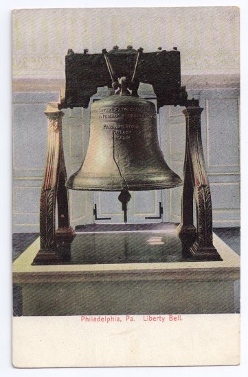 Vintage Liberty Bell Postcard Philadelphia Pa Und