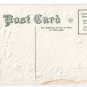 Best Wishes Embossed Roses Gilt Vintage Patriotic Postcard