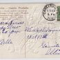 Christmas Bells Embossed Gilt Vintage Patriotic Postcard