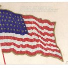 Star Spangled Banner Embossed Flag Vintage Patriotic Poem Postcard