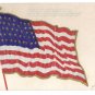 Star Spangled Banner Embossed Flag Vintage Patriotic Poem Postcard