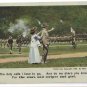2 Vintage Patriotic Romance Postcards Soldier Goodbye Sweetheart