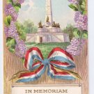 Decoration Day Embossed Gilt lincoln Memorial Monument Patriotic Postcard