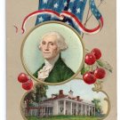 George Washington Mt. Vernon Embossed Vintage Patriotic Postcard