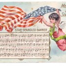 Angel Star Spangled Banner Memorial Day Vintage Patriotic Postcard