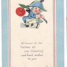 George Washington's Birthday Vintage Arts and Crafts Patriotic Postcard