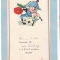 George Washington's Birthday Vintage Arts and Crafts Patriotic Postcard