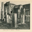 Pompeii Italy Vintage Postcard UND House of Castor and Pollux