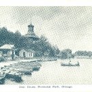 Chicago Boat House Humboldt Park Boats Vintage Postcard IL