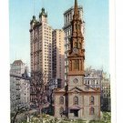 St Pauls Church New York ca 1910 Photostint NM Vintage Postcard
