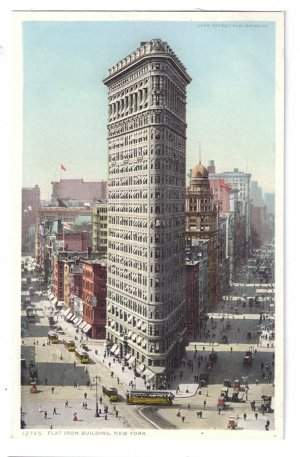 Flat Iron Building New York ca 1910 Photostint NM Vintage Postcard