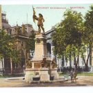 Monument Maisonneuve Montreal ca 1910 Vintage Postcard