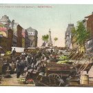 City Hall Cartier Market Montreal ca 1910 Vintage Postcard