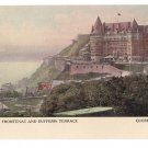 Chateau Frontenac Dufferin Terrace Quebec Canada c 1910 Vintage Postcard