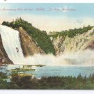 Montmorency Falls Quebec Canada c 1910 Vintage Postcard