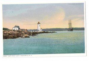 Fort Point Light Lighthouse New Castle NH Detroit Publshing ca 1910
