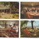 Williamsburg VA 4 postcards Sympathizers Cabinetmaking Tavern House of Burgesses