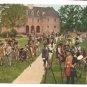 Williamsburg VA 3 Vintage postcards Bruton Church; Militia; Craft House