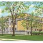 Batavia NY High School Curteich Vintage Postcard