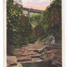 Watkins Glen NY Jacob's Ladder Tichnor Vintage Postcard Watkins Glen NY Jacob's Ladder Tichnor Vintage Postcard