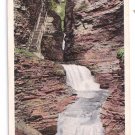 Watkins Glen NY Minnehaha Falls Tichnor Vintage Postcard