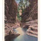 Watkins Glen NY Elfin Gorge Tichnor Vintage Postcard