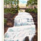Montour Falls NY Chequaga Falls Curteich Postcard Montour Falls NY Chequaga Falls Curteich Postcard